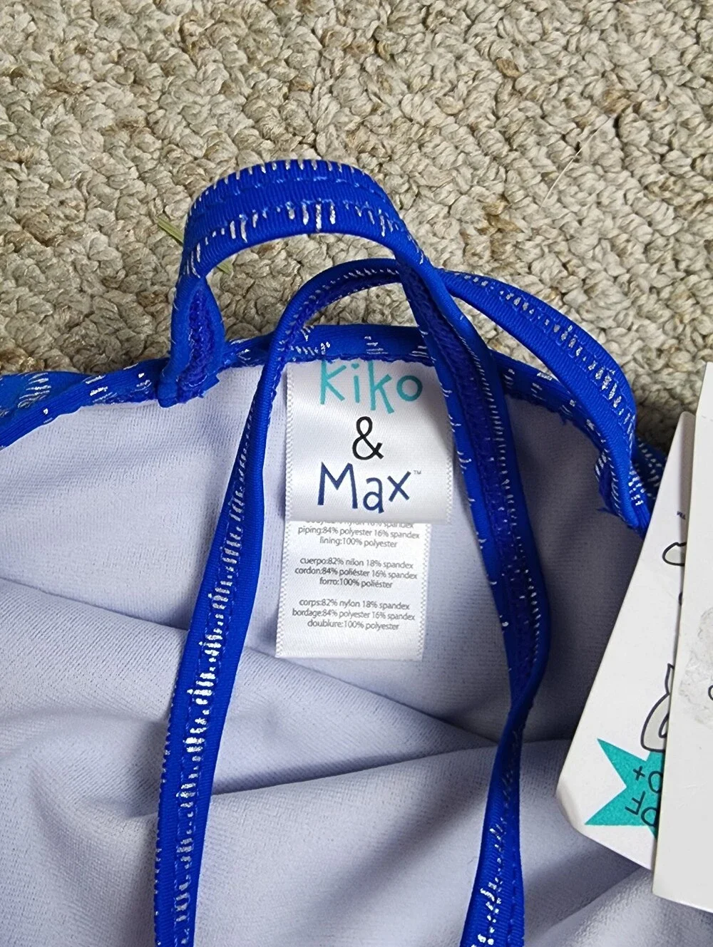 Kiko & Max Girls Ruffle One Piece Swimsuit NWT Size 2T Blue